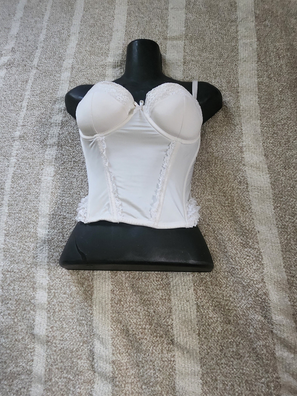 H&M White Lace Bustier US 8